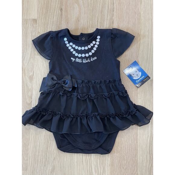 NWT Gerber Baby Girl My Little Black Dress Special Occasion 3-6 Months - Picture 1 of 3